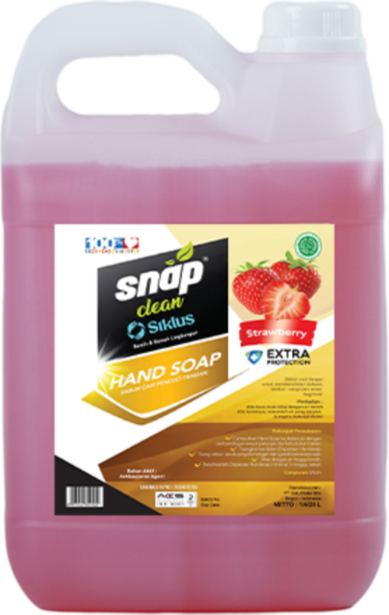 Product image Siklus - Siklus Handsoap Strawberry 4 L + Jeriken by Snap Clean 4KG Strawberry