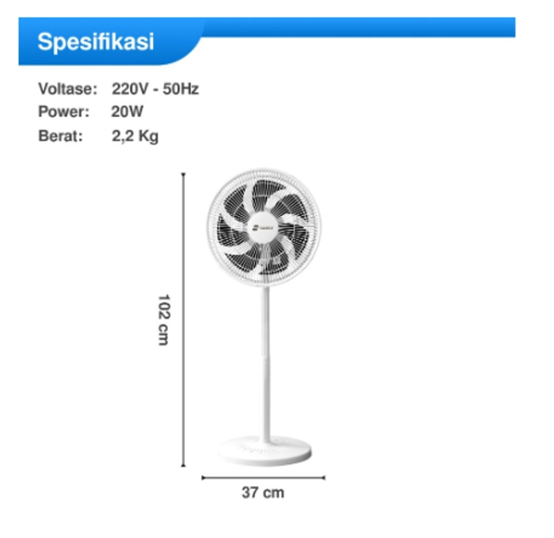 Product image UTAMAMEGA - Kipas Angin Stand & Desk Fan 3in1 14Inch Sanex SSF-1421R Remote Control Type SSF-1421R