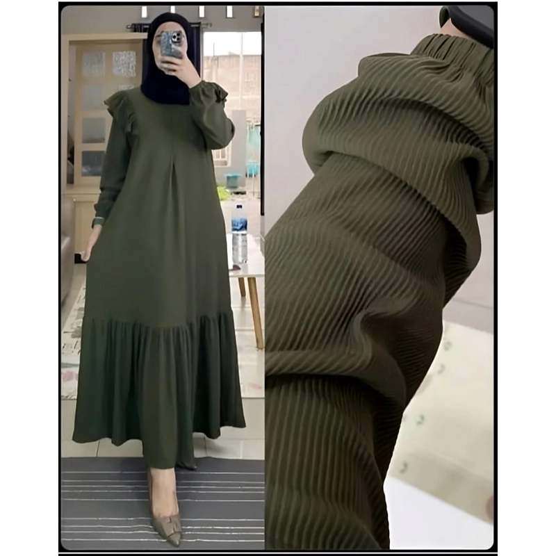 Product image Ladee Official - GAMIS MODEL LUNA KNIT Fit to XL ARMY