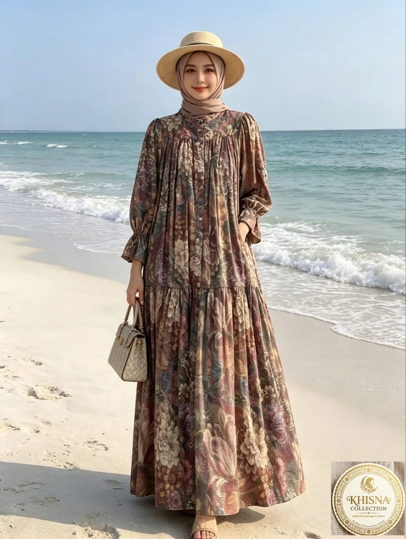 Product image Khisna collection - Azzura dress murah motif new Allsize D
