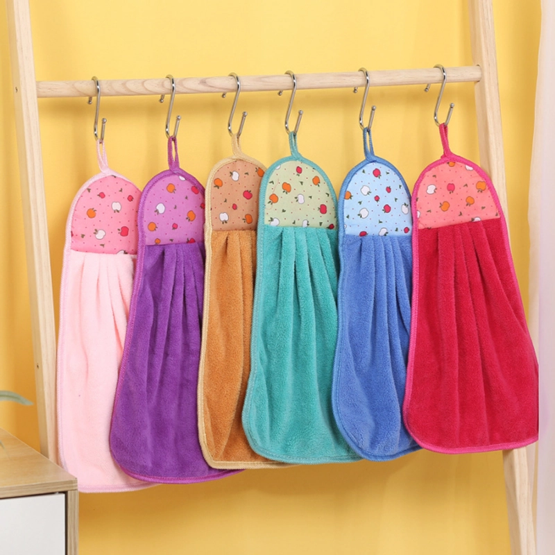 Product image KAHASIL - Kain Lap Tangan Microfiber Gantung Wastafel Serbet Dapur Handuk Lembut Tebal Serbaguna KMJ105 RANDOM