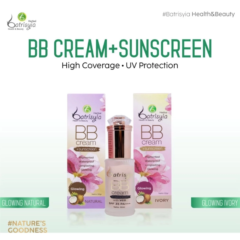 Product image Batrisyia - BB Cream Sunscreen with VCO & SPF 35+++ 30gr Ivory