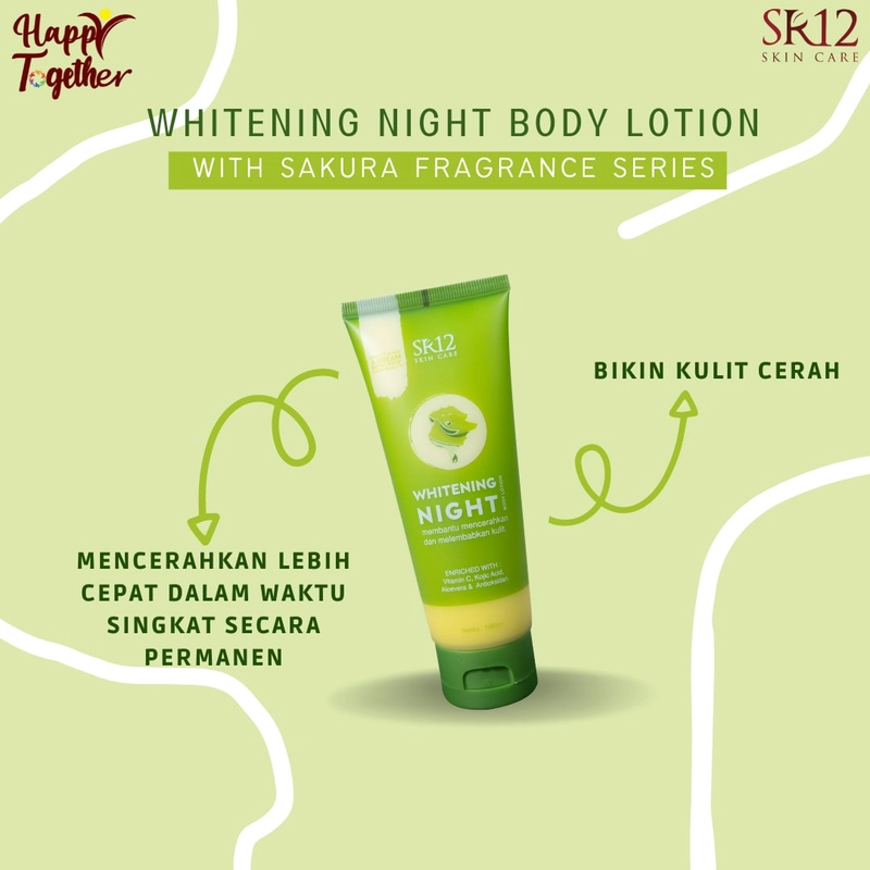 Product image SR12 Whitening Body Lotion Night 3x Lebih Cepat Mencerahkan Kulit 100 ml Whitening Night