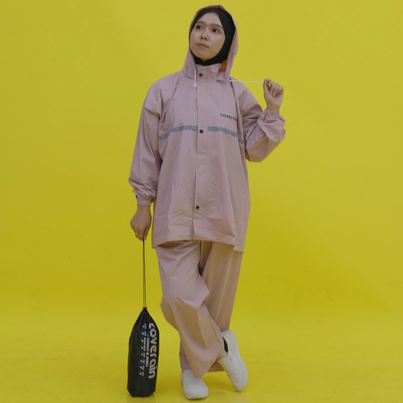 Product image Coverain - Raincoat - Jas Hujan Raincoat Setelan List Premium Coverain Jumbo Dusty