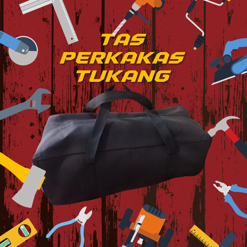 Product image Travellers - Tas Perkakas Tukang Tool Box Bahan Canvas Hitam