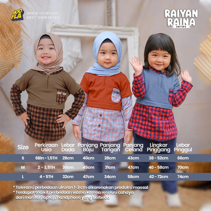 Product image Hoofla - Pakaian Anak Perempuan Raina Set Series S Dark Brown - Milo