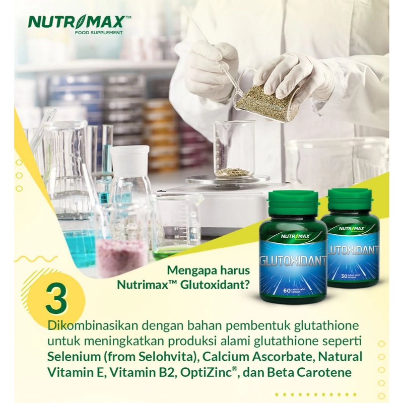 Product image Nutrimax - Nutrimax Glutoxidant Membantu Memelihara Kesehatan 150 gram isi