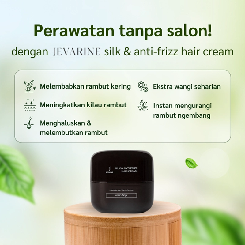 Product image Jevarine - Silky Anti Frizz Hair Cream & Deep Treatment Hair Mask Bundling 1 Paket