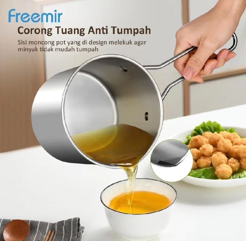 Product image Rizki Electronics - freemir 4 in 1 Multi Deep Fryer Panci Penggorengan deep fryer JAWA