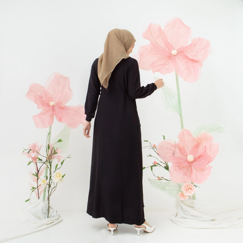 Product image Lusianasae - Lusianasae - Edelweiss dress warna Hitam bahan Rayon twill premium L HITAM