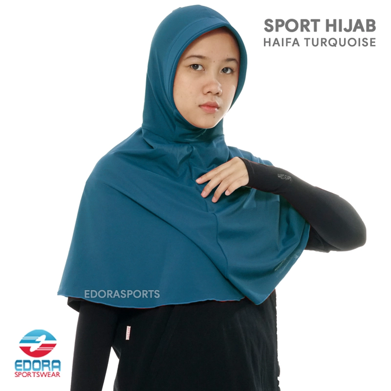 Product image EDORASPORTSWEAR - Hijab Wanita Dewasa Haifa ALL SIZE HAIFA TURQUOISE