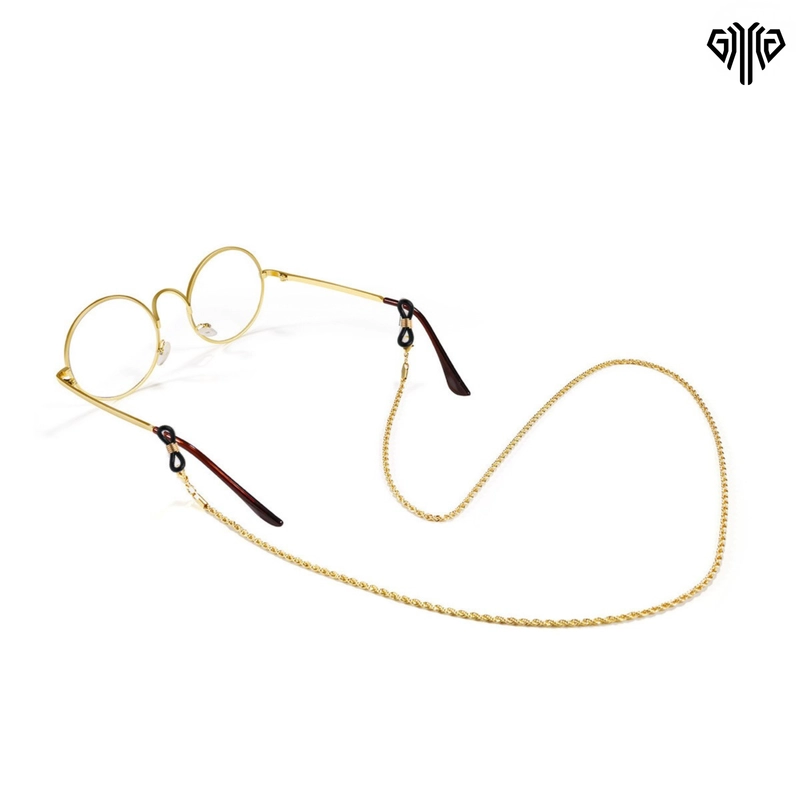 Product image GAWUNG - Kalung Strap Kacamata Model Stainless Steel Tambang Anti Lost Aesthetic KCKAEL dewasa Hitam