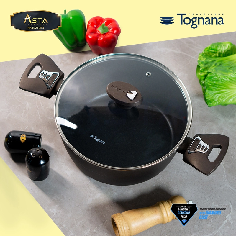 Product image Asta Homeware Official - Tognana Italy Premium Casserole Panci Masak Anti Lengket 24 cm Size Casserole 24 cm
