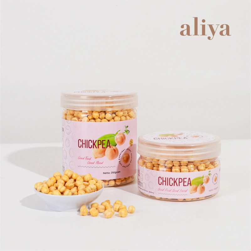 Product image Aliya - CHICKPEA Snack Makanan Ringan Kacang Arab Panggang Renyah 125gr