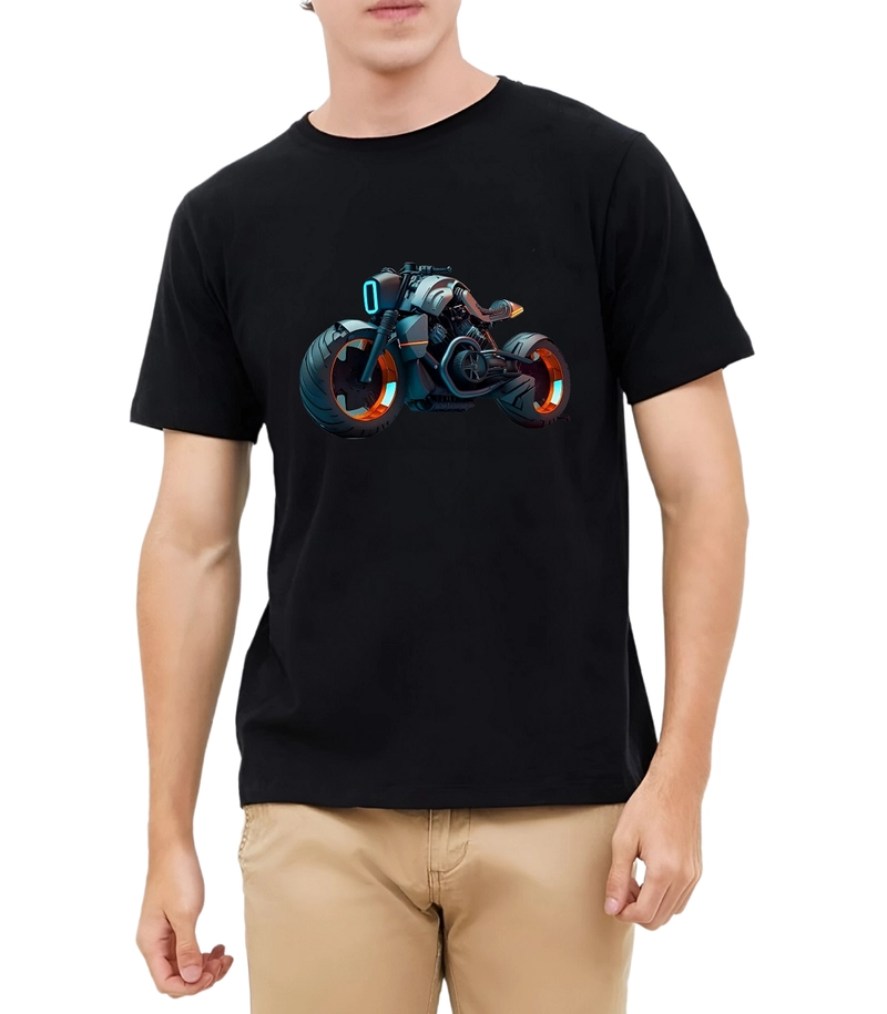 Product image astro - Kaos Pria Gambar 3Dimensi Motor Street Fighter M HITAM