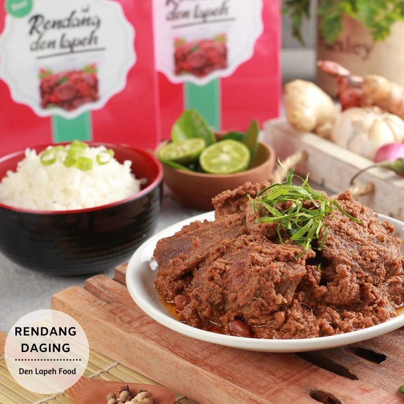 Product image Rendang Den Lapeh - Paket Hemat 4 Rendang Daging Paket Hemat 1 Kg 1000 4 Rendang