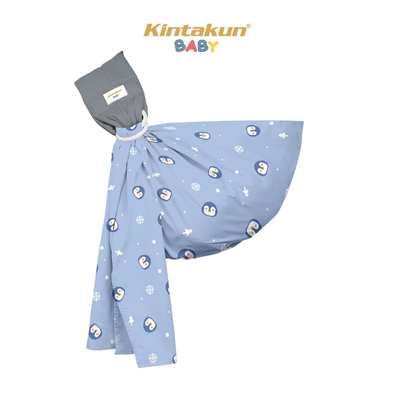 Product image [NEW PRODUK] KINTAKUN BABY Ring Sling Gendongan Bayi Newborn 5in1 Digital Printing 184 x 74 cm Snowy Penguin