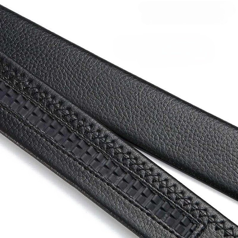 Product image KAHASIL - Ikat Pinggang Sabuk Gesper Pria Kulit Kepala Besi Model Rel Panjang 120cm KHBELT041 all variant HITAM