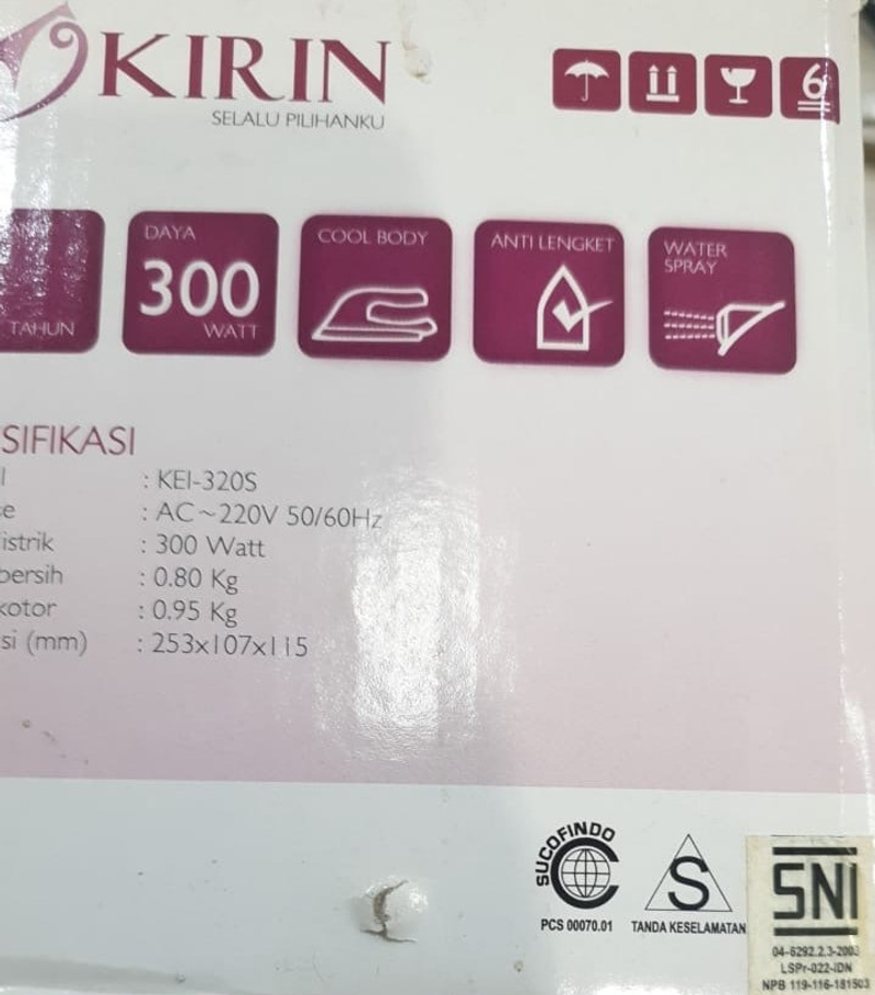 Kirin - Setrika Sprei Kei 320 s 25 x 11 x 12 cm Blue