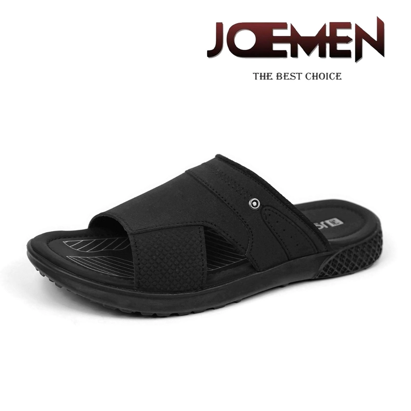 Product image Joemen Official - Joemen Sandal Pria Kulit S 61 New Original Brand Lokal Pria Slop Sandal Terbaru Joemen 2024 39 Hitam