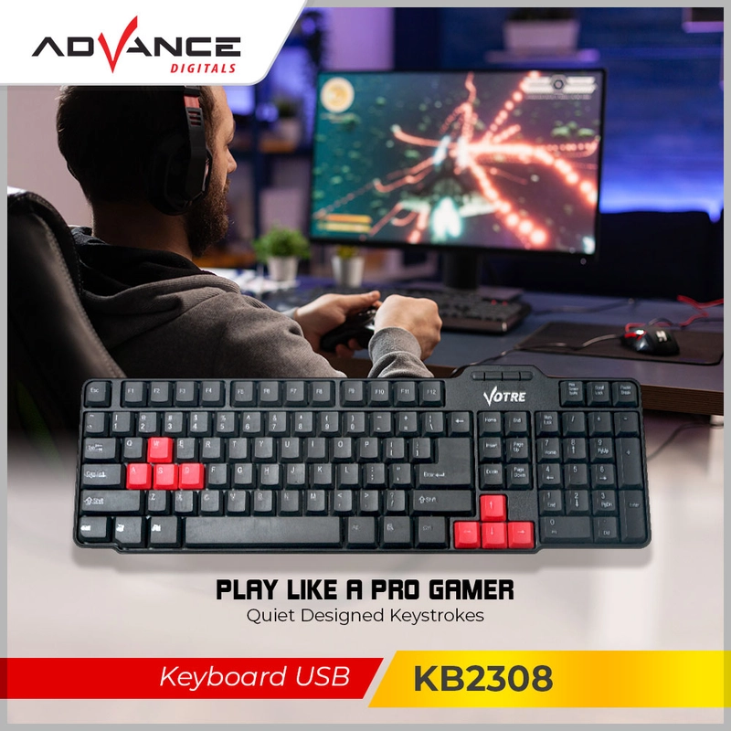 Product image Advance Digitals Indonesia - Keyboard Komputer Votre KB-2308 Bisa Untuk Game - Default
