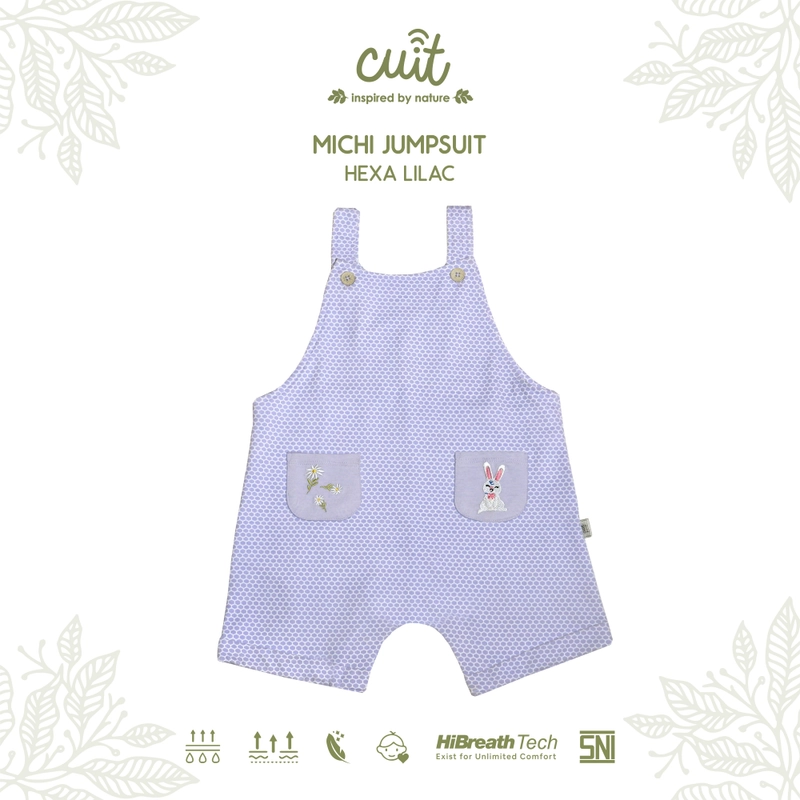 Product image Kintakun Baby - KINTAKUN BABY X CUIT Michi Overall Jumpsuit Anak 1-4 Tahun XL 2-3 Tahun) Hexa Lilac
