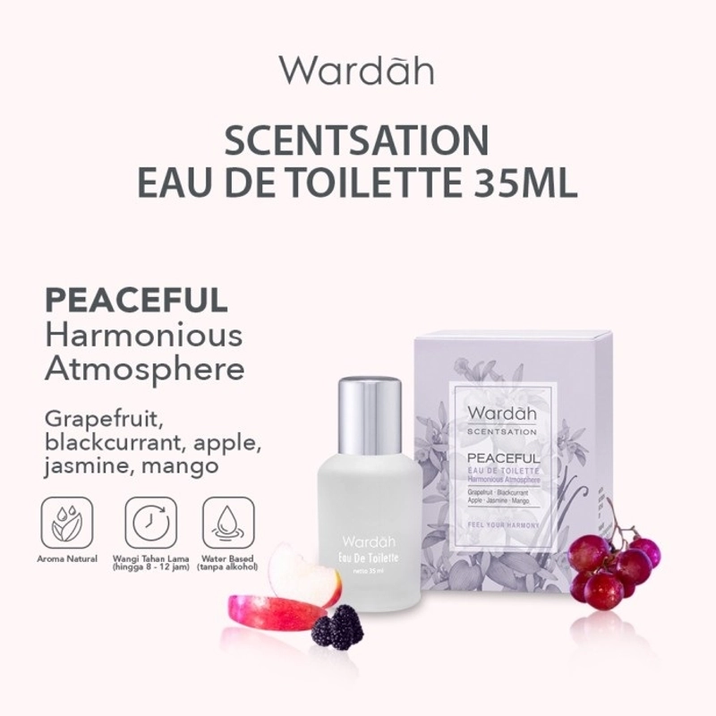 Product image SUPLAI SHOP - Parfum EDT Wanita Wardah Scentsation Eau De Toilette Peaceful Isi 35 ml