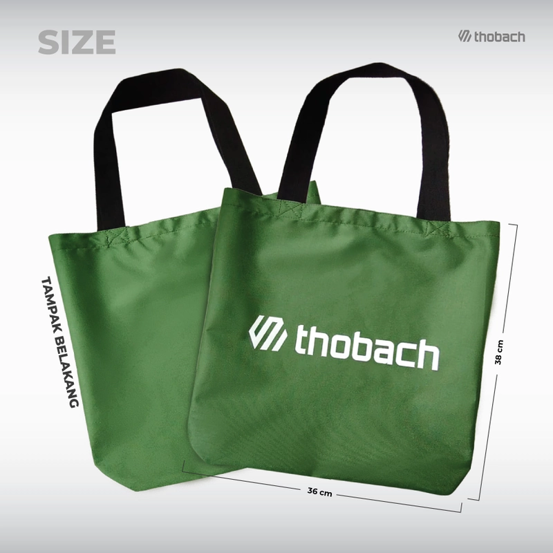 Product image Thobach official - THOBACH Tote Bag Cordura LOGO 1 warna Army