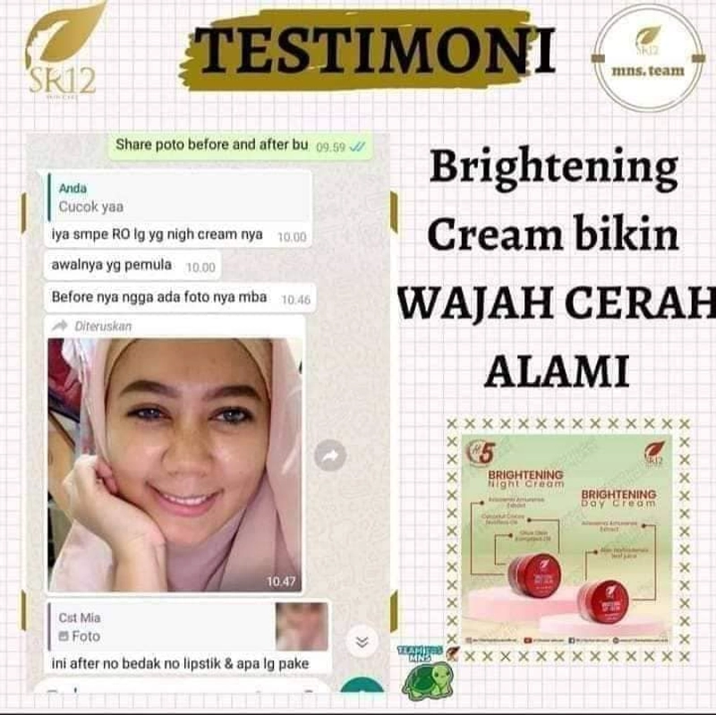Product image SR12 Brightening Cream Day Dan Night Mencerahkan Kulit 10gr Day