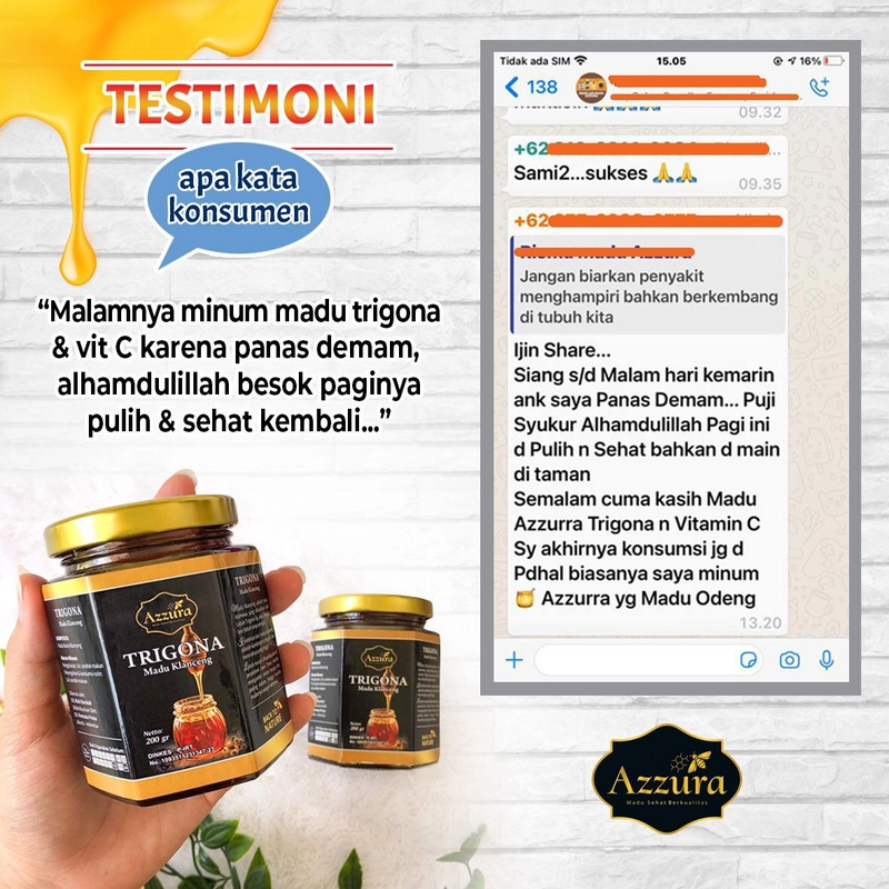 Product image Madu Azzura - Madu Murni Trigona 200 gr