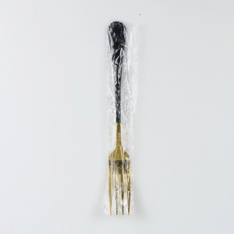 Product image RUMAH RAYA - (PO) Set Perlengkapan Makan Western Cutlery Sendok Garpu Sendok Teh 3 Pcs - F1 1 Set 3 Pcs Black Gold