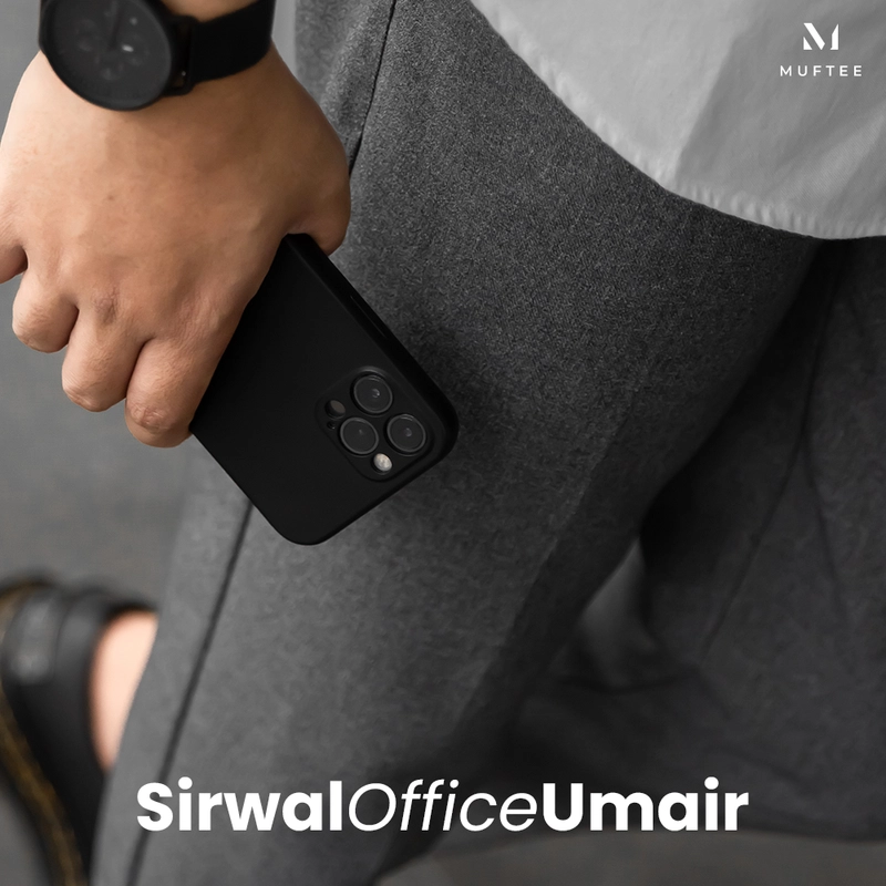 Product image MUFTEE OFFICIAL - Sirwal Kantor Umair by MUFTEE M Hitam