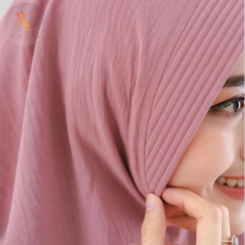 Product image Acla Daily - Jilbab Agistna Bergo Instan Crinkle Airflow Pad Anti Tembem L Black