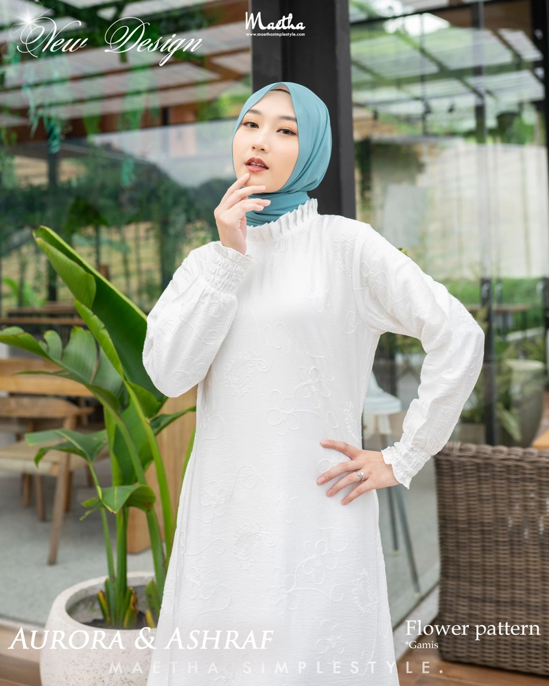 Product image Gamis Couple Muslim Dewasa Aurora Series XS Flower