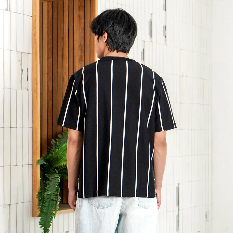 Product image MATSUDA APPAREL - MATSUDA Kaos Oversize Stripe Omitama S (LD 104CM) BLACK