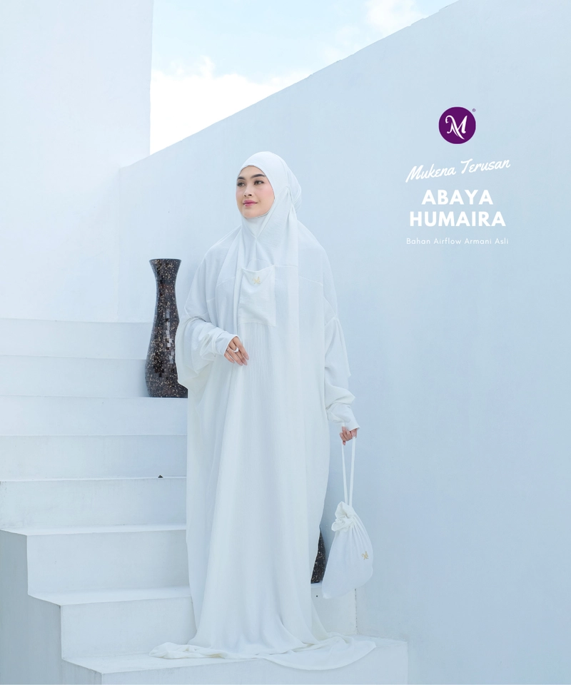 Product image Milyarda Hijab - Mukena Abaya Humaira Milyarda Hijab All Size Broken White