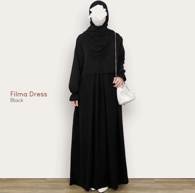Product image Khisna collection - Gamis Filma wanita terbaru Allsize Hitam