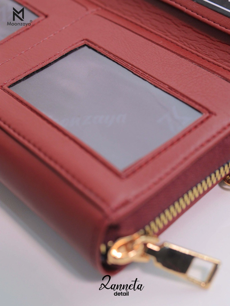 Product image Moonzaya - DOMPET ZANNETA BY MOONZAYA DOMPET TALI PANJANG DOMPET WANITA DOMPET ZANNETA MAROON