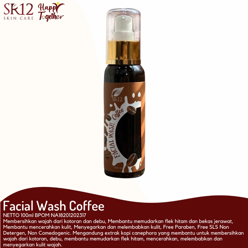 Product image SR12 Facial Wash Coffee Memudarkan Flek Hitam Dan Bekas Jerawat 100 ml Facial Wash Coffee