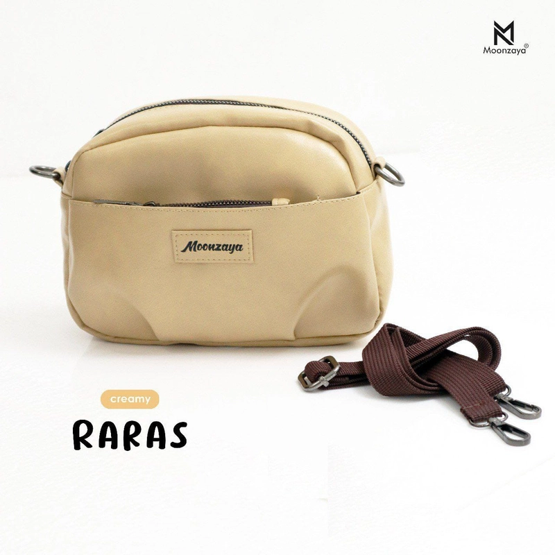 Product image Fashopid - MOONZAYA TAS SELEMPANG WANITA RARAS BAG ALL CREAMY