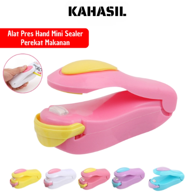 Product image KAHASIL - Alat Pres Perekat Kemasan Plastik Snack Makanan Elektrik Hand Mini Sealer Portable KMJ180 UNGU