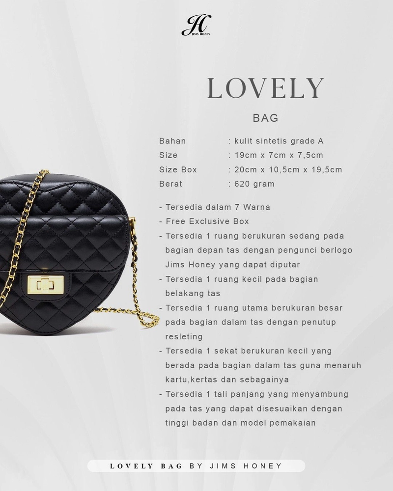 Product image Jims Honey Cianjur - LOVELY BAG 620 Gr BLACK