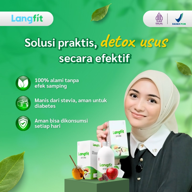 Product image Langfit - Bundling 3pcs Deto Pro Cuka Apel + Madu Stevia Probiotik Chia Seed 1 Paket Isi 3 Botol