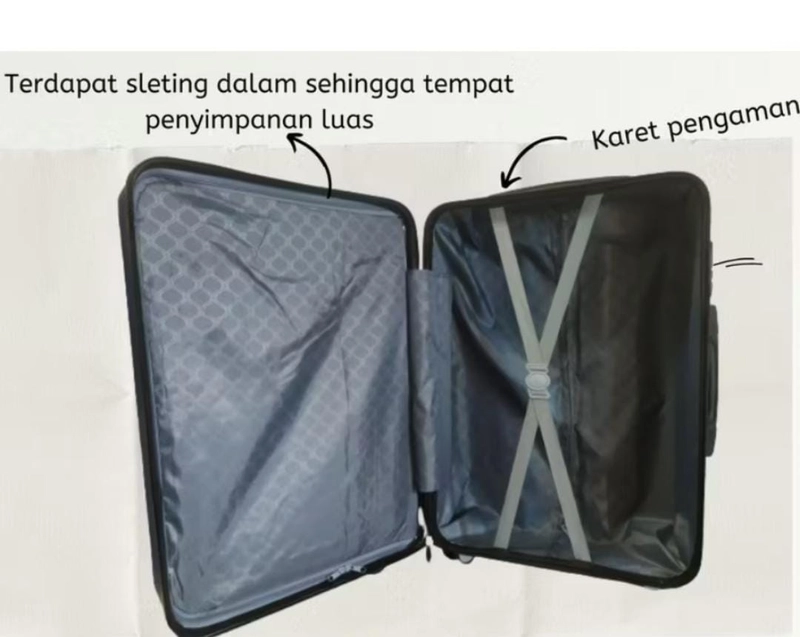 Product image Rizki Electronics - Koper Hardcase ABS POLO LOUIS ORI 6120 20 INCH Rundom