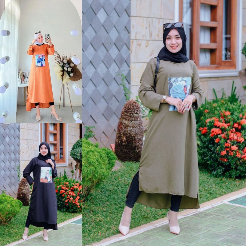 Product image Rambe Batik Indonesia - Gamis Kania Premium Allsize A