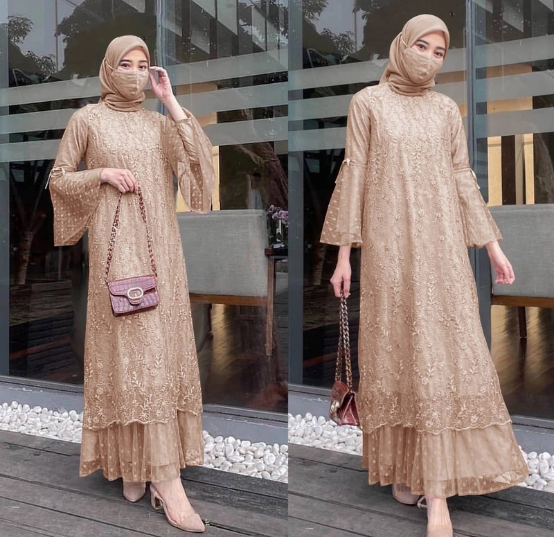 Product image maxi dress gelaya jc realpict L COKSU