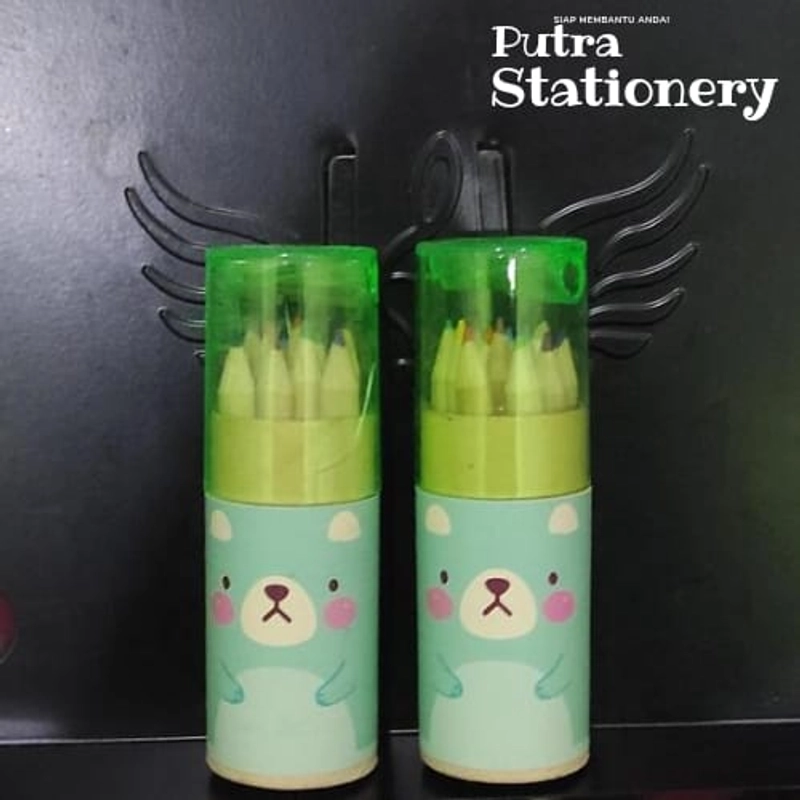 Product image Putra Stationery - Pensil Warna bonus Rautan 1 Pcs Hijau