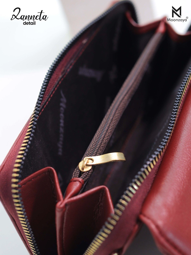 Product image Moonzaya - DOMPET ZANNETA BY MOONZAYA DOMPET TALI PANJANG DOMPET WANITA DOMPET ZANNETA MAROON