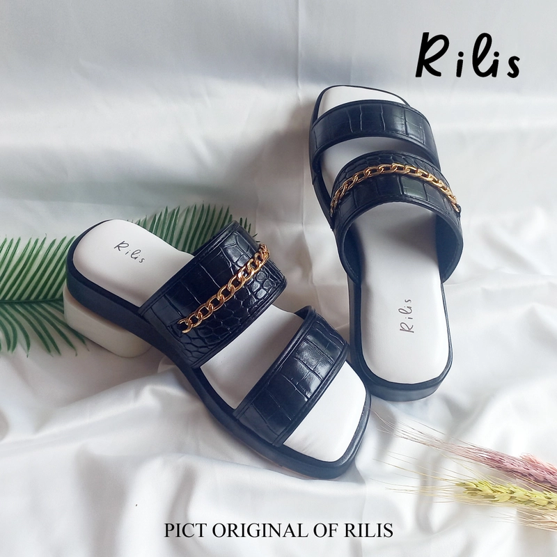 Product image Rilis - Sandal Wanita Luisa Platfoam (Rilis 36) 37 Hitam-putih