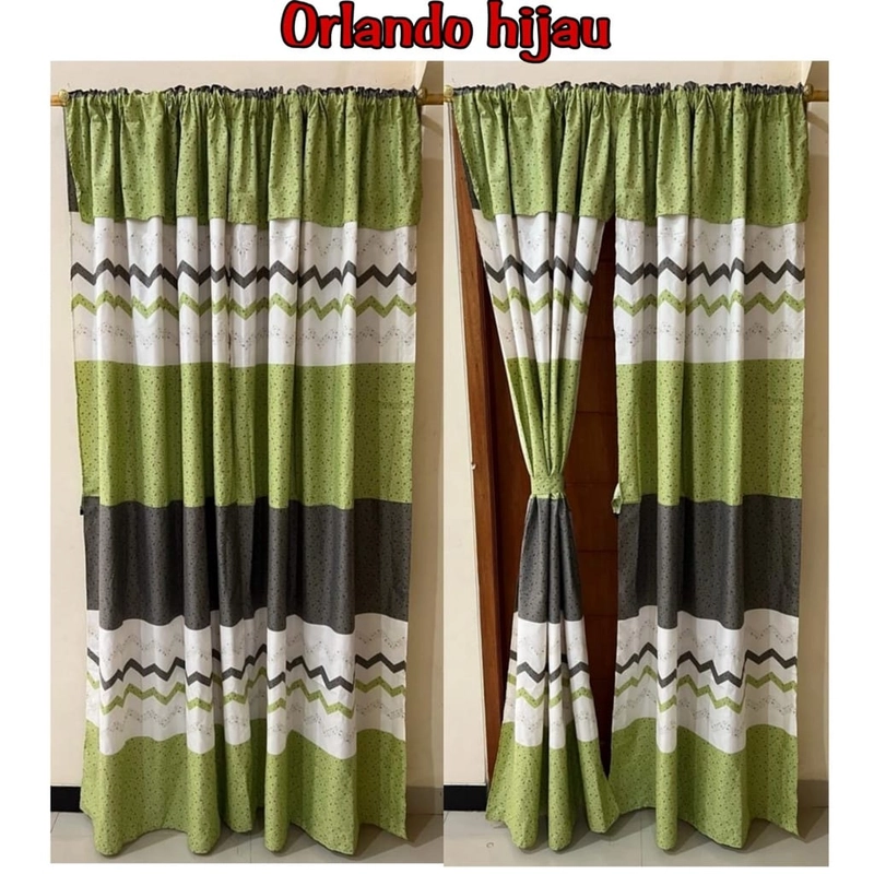 Product image Galeripuko - All Motif Gorden Serut Non Belah gorden serut orlando hijau serut [PO 3 hari Kerja]